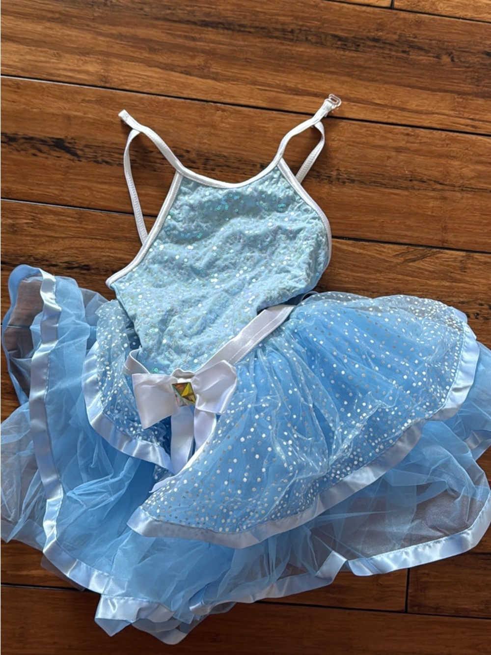 Weissman Sky Blue Sequin Tulle Ballet Tutu Dress